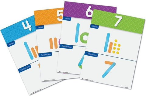 Number Construction Maths Activity Set-Counting Numbers & Colour,Dyscalculia,Early Years Maths,Handwriting,Learning Resources,Literacy Toys,Maths,Maths Toys,Neuro Diversity,Primary Literacy,Primary Maths,Stock,Strength & Co-Ordination-Learning SPACE