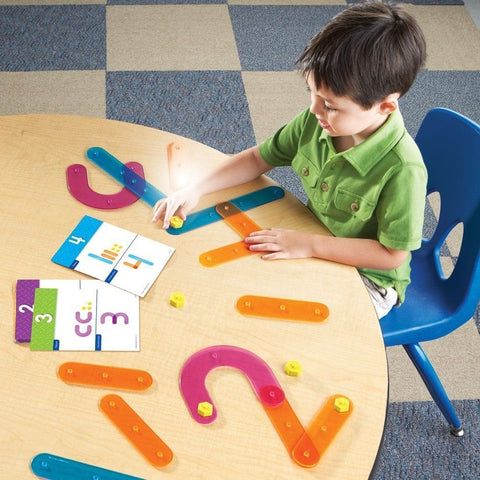 Number Construction Maths Activity Set-Counting Numbers & Colour,Dyscalculia,Early Years Maths,Handwriting,Learning Resources,Literacy Toys,Maths,Maths Toys,Neuro Diversity,Primary Literacy,Primary Maths,Stock,Strength & Co-Ordination-Learning SPACE