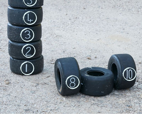 Number Recycled Tyre Track!-Cosy Direct, Outdoor Classroom, Outdoor Play, Outdoor Toys & Games-Learning SPACE