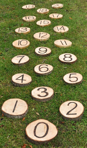 Number Stepping Stones (21Pk)-Cosy Direct,Cosy Outdoor,Stepping Stones-Learning SPACE