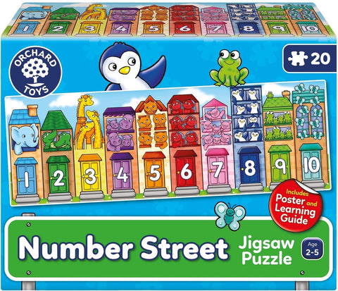 Number Street - Jigsaw Puzzle and Poster-13-99 Piece Jigsaw,Calmer Classrooms,Classroom Displays,Counting Numbers & Colour,Dyscalculia,Early Years Maths,Games & Toys,Helps With,Maths,Maths Toys,Neuro Diversity,Orchard Toys,Primary Maths,Stock,Strength & Co-Ordination-Learning SPACE