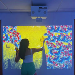 OmiWall: Touch Interactive Wall Projection-Autism,Dementia,Immersive Interactive Spaces,OM Interactive,Portable Sensory Rooms,Sensory Projectors-Learning SPACE