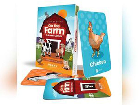 On the Farm Activity Flashcards-Flash Cards-Baby & Toddler Gifts,Baby Toys,Farms & Construction,Happy Little Doers-Learning SPACE