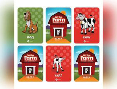 On the Farm Activity Flashcards-Flash Cards-Baby & Toddler Gifts,Baby Toys,Farms & Construction,Happy Little Doers-Learning SPACE