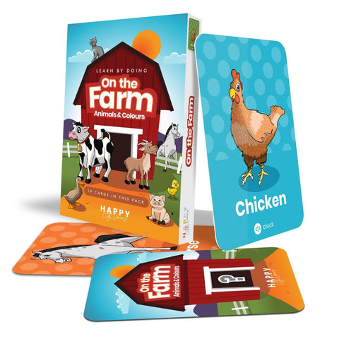 On the Farm Activity Flashcards-Flash Cards-Baby & Toddler Gifts,Baby Toys,Farms & Construction,Happy Little Doers-Learning SPACE