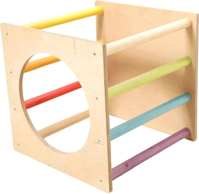 Open Climbing Rainbow Cube-Additional Need, Baby Climbing Frame, Eco Friendly, Gross Motor and Balance Skills, Helps With, Matrix Group, Sensory Climbing Equipment-Learning SPACE