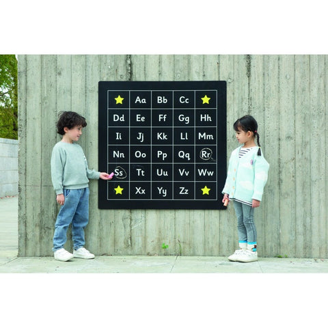 Outdoor - Alphabet Chalkboard-Art Materials,Arts & Crafts,Calmer Classrooms,Chalk,Classroom Displays,Early Arts & Crafts,Early Years Literacy,Helps With,Learn Alphabet & Phonics,Playground Equipment,Playground Wall Art & Signs,Primary Arts & Crafts,Primary Literacy-Learning SPACE