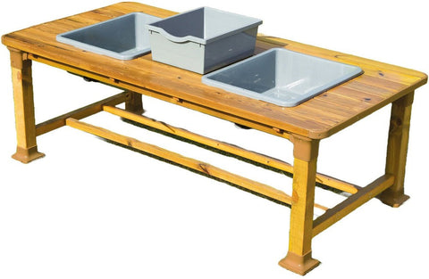 Outdoor Double Messy Table-Messy Play,Outdoor Sand & Water Play,Playground Equipment,Rectangular,S.T.E.M,Sand,Science Activities,Sensory Garden,Stock,Table,Water & Sand Toys-Learning SPACE
