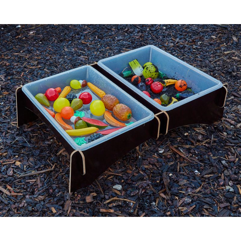 Outdoor Double Toddler Explorer Station-Cosy Direct,Cosy Outdoor,Messy Play,Outdoor Sand & Water Play,Outdoor Sand Pits,Sand,Water & Sand Toys-Learning SPACE