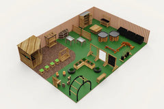 Outdoor Garden - Joined Unit Bundle 3-5Yrs - Small (70m2)-Cosy Direct,Cosy Kits,Cosy Outdoor-Learning SPACE