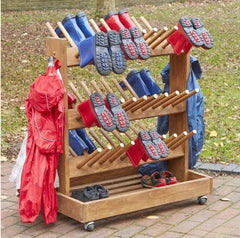 Outdoor Mobile Welly Storage-Cloakroom,Cosy Direct,Cosy Outdoor,Outdoor Furniture,Wellbeing,Wellbeing Furniture-Learning SPACE