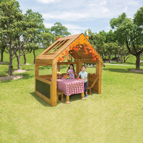 Outdoor Playhouse-Forest School & Outdoor Garden Equipment, Nooks, Play Houses, Playground Equipment, Playhouses, Reading Area, Wellbeing Furniture-HW1-S020-Learning SPACE