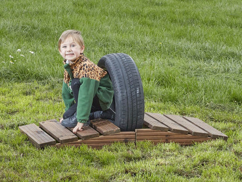 Outdoor Tyre Bridge Crawl-Through-Cosy Direct,Cosy Outdoor,Outdoor Play,Physical Development,Playground,Playground Equipment-Learning SPACE