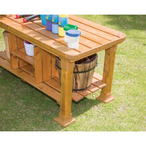 Outdoor Workbench-Forest School & Outdoor Garden Equipment,Messy Play,Mud Kitchen,Outdoor Furniture,Playground Equipment,Wooden Toys-Learning SPACE