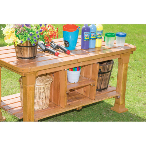 Outdoor Workbench-Forest School & Outdoor Garden Equipment,Messy Play,Mud Kitchen,Outdoor Furniture,Playground Equipment,Wooden Toys-Learning SPACE