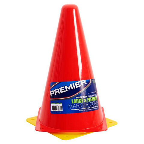 Pack of 12 Large & Flexible Marker Cone 2 Asst Colours-Active Games,Classroom Packs,Garden Game,Playground Equipment,Premier Office-Learning SPACE