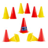 Pack of 12 Large & Flexible Marker Cone 2 Asst Colours-Active Games,Classroom Packs,Garden Game,Playground Equipment,Premier Office-Learning SPACE