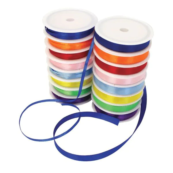Pack of 16 Satin Ribbons-Learning SPACE