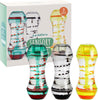 Pack of 3 Liquid Motion Toy Timers - Spiral-AllSensory,Calming & Anxiety,Cause & Effect Toys,Classroom Packs,Early Years Sensory Play,Fidget,Maths,Sand Timers & Timers,Sensory,sensory activity,Sensory Seeking,Star & Galaxy Theme Sensory Room,Teenage & Adult Sensory Gifts,Visual Fun,Visual Sensory Toys-Learning SPACE