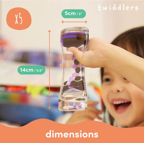 Pack of 5 Liquid Motion Toy Timers - Lava-Cause & Effect Toys,Classroom Packs,Fidget,Maths,Sand Timers & Timers,SCOTEXCEL,Visual Sensory Toys-Learning SPACE
