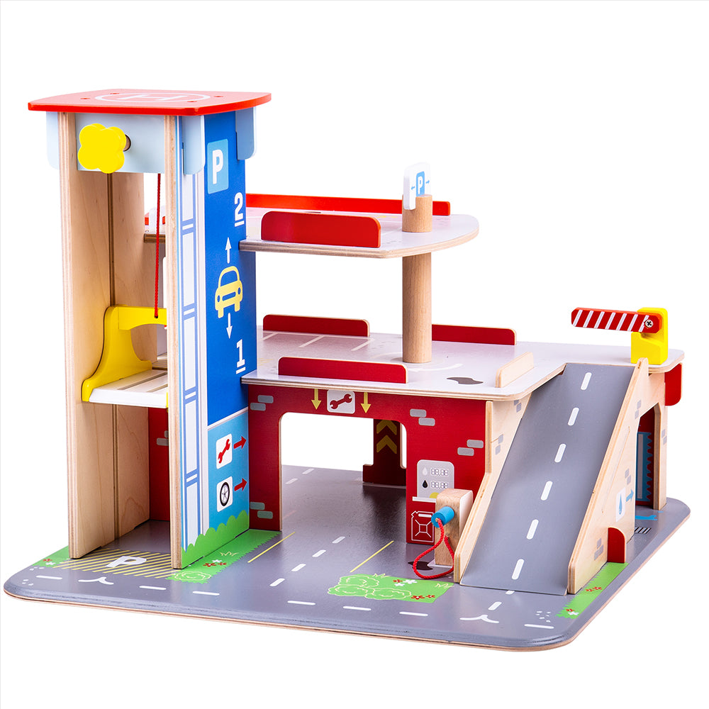 Park & Play Garage-Bigjigs Toys,Dropship-Learning SPACE