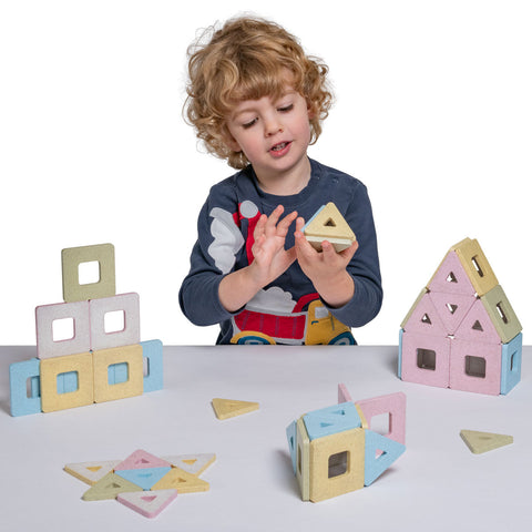 Pastel KinderMag Starter Set-Additional Need,Dropship,Engineering & Construction,Fine Motor Skills,Helps With,Maths,Polydron,Primary Maths,S.T.E.M,Shape & Space & Measure-Learning SPACE