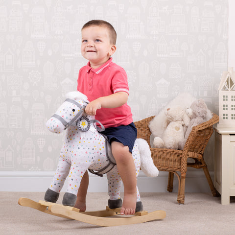 Patterned Rocking Horse-Baby & Toddler Gifts,Baby Toys,Baby Wooden Toys,Bigjigs Toys,Dropship,Games & Toys,Rocking-Learning SPACE