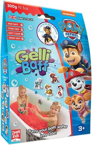 Paw Patrol Gelli Baff With Bath Stickers-Bath Toys,Gifts For 3-5 Years Old,Gifts for 5-7 Years Old,Messy Play,Paw Patrol,Water & Sand Toys,Zimpli Kids-Red-6560-Learning SPACE