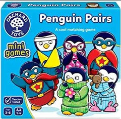 Penguin Pairs Mini Game-Early years Games & Toys,Early Years Maths,Games & Toys,Gifts For 2-3 Years Old,Gifts For 3-5 Years Old,Maths,Memory Pattern & Sequencing,Orchard Toys,Primary Games & Toys,Primary Maths,Primary Travel Games & Toys-Learning SPACE