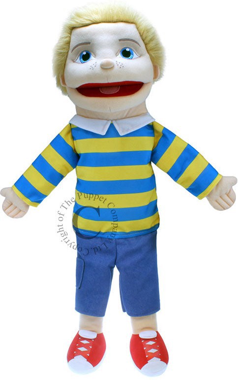 People Puppet Buddy- Boy (Light Skin Tone)-communication, Communication Games & Aids, Helps With, Imaginative Play, Neuro Diversity, Primary Literacy, Puppets & Theatres & Story Sets, Role Play, Stock, The Puppet Company-Learning SPACE