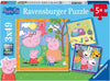 Peppa Pig 3 x 49 Piece Jigsaw Puzzle-13-99 Piece Jigsaw,Games & Toys,Gifts For 3-5 Years Old,Peppa Pig,Ravensburger Jigsaws,Sound. Peg & Inset Puzzles-Learning SPACE