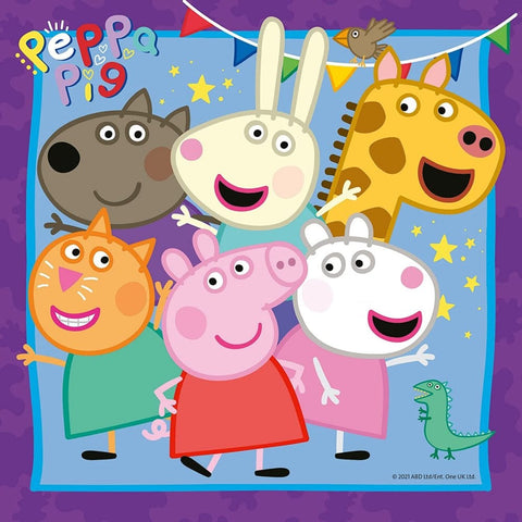 Peppa Pig 3 x 49 Piece Jigsaw Puzzle-13-99 Piece Jigsaw,Games & Toys,Gifts For 3-5 Years Old,Peppa Pig,Ravensburger Jigsaws,Sound. Peg & Inset Puzzles-Learning SPACE