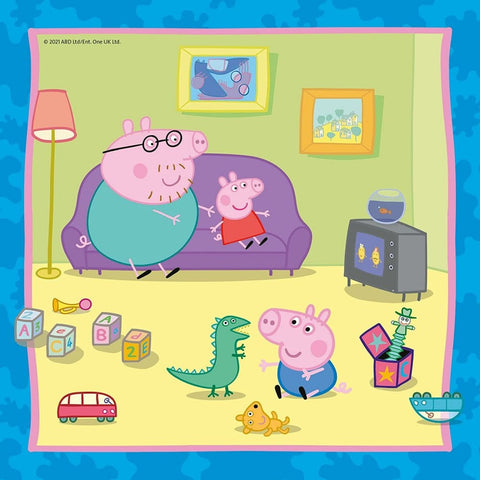 Peppa Pig 3 x 49 Piece Jigsaw Puzzle-13-99 Piece Jigsaw,Games & Toys,Gifts For 3-5 Years Old,Peppa Pig,Ravensburger Jigsaws,Sound. Peg & Inset Puzzles-Learning SPACE