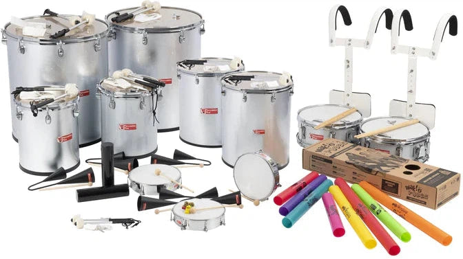 Percussion Plus Samba Pack for 20 Players-Calmer Classrooms,Classroom Packs,Drums,Helps With,Music,Percussion Plus,Primary Music,Sound,Sound Equipment,Stock-Learning SPACE