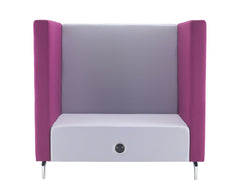 Phonic High 2 Seater Sofa-booth,Dropship,Full Size Seating,Furniture,Library Furniture,Noise Reducing Furniture,pod,Seating,Sensory Room Furniture,Sofa,Wellbeing Furniture-Learning SPACE