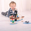 Pirate Ship Mini Playset-Bigjigs Toys,Dinosaurs. Castles & Pirates,Gifts For 3-5 Years Old,Imaginative Play,Stock,Wooden Toys-Learning SPACE