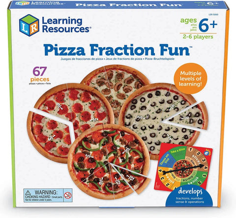 Pizza Fraction Fun™ Game-Dyscalculia,Fractions Decimals & Percentages,Learning Activity Kits,Learning Resources,Maths,Maths Toys,Primary Maths,S.T.E.M,Stock-Learning SPACE