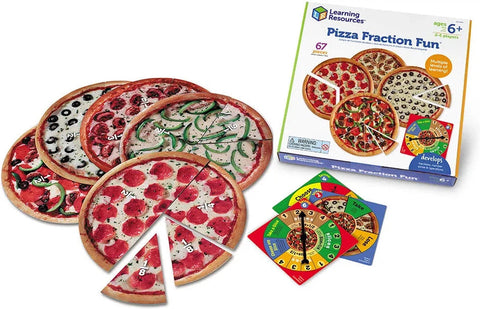 Pizza Fraction Fun™ Game-Dyscalculia,Fractions Decimals & Percentages,Learning Activity Kits,Learning Resources,Maths,Maths Toys,Primary Maths,S.T.E.M,Stock-Learning SPACE