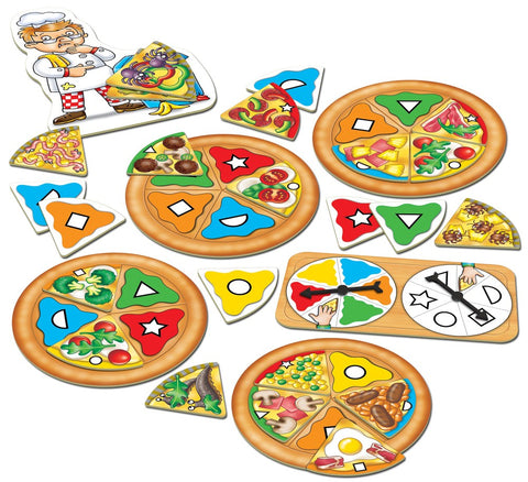 Pizza, Pizza Game-Dyscalculia,Early years Games & Toys,Fractions Decimals & Percentages,Games & Toys,Gifts For 3-5 Years Old,Gifts for 5-7 Years Old,Maths,Maths Toys,Orchard Toys,Primary Games & Toys,Primary Maths,Table Top & Family Games-Learning SPACE