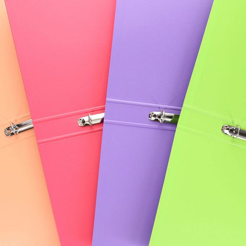 Pk 10 Pastel A4 Pp Ring Binder 4 Asst Colours-Calming & Anxiety,Classroom Packs,Organisation,Paper & Card,Premier Office,Transitions and Routines-Learning SPACE