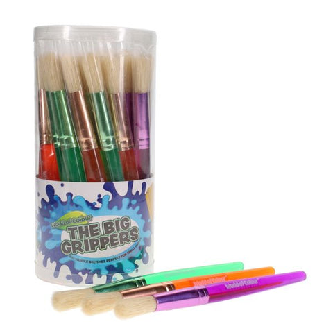 Pk. 30 The Big Grippers Paint Brush-Art Materials, Arts & Crafts, Early Arts & Crafts, Painting Accessories, Primary Arts & Crafts-Learning SPACE