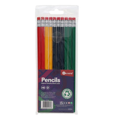 Pkt.10 Hb Rubber Tipped Pencils-Back To School,Handwriting,Left Handed,Stationery-Learning SPACE