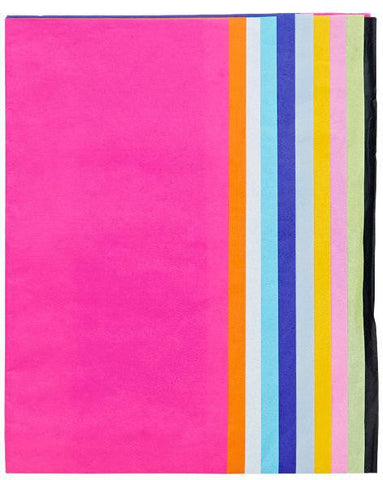 Pkt.10 Sheets Tissue Paper - Bright-Art Materials,Arts & Crafts,Early Arts & Crafts,Paper & Card,Premier Office,Primary Arts & Crafts,Stock-Learning SPACE