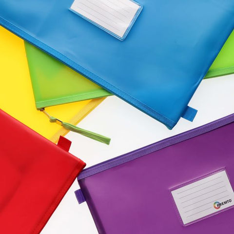 Pkt.5 A4+ Extra Durable Storage Wallets-Back To School,Calming & Anxiety,Classroom Packs,Organisation,Premier Office,Transitions and Routines-Learning SPACE