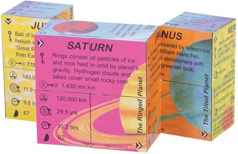 Planets Cube - Solar System Statistics-Bigjigs Toys,Early Science,Fidget,Outer Space,S.T.E.M,Science Activities,Stock,World & Nature-Learning SPACE