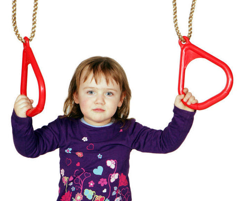 Plastic Gym Rings - Blue-Indoor Swings,Outdoor Play,Outdoor Swings,swing,Teen & Adult Swings-Learning SPACE