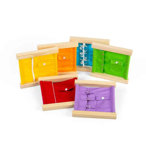 Play Clothes Fastening Frames-Bigjigs Toys,Fine Motor Skills,Life Skills,SCOTEXCEL-Learning SPACE