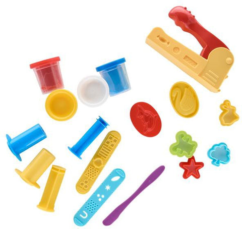 Play Dough - 4 Tubs and 12 Accessories-Art Materials,Arts & Crafts,Baby Arts & Crafts,Christmas 2024,Craft Activities & Kits,Early Arts & Crafts,Maped Stationery,Messy Play,Modelling Clay,Primary Arts & Crafts-Learning SPACE