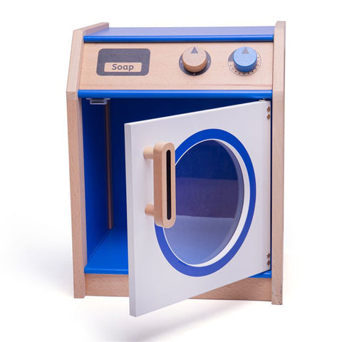 Play Kitchen Colourful Wooden Washing Machine-Calmer Classrooms,Dropship,Helps With,Imaginative Play,Kitchens & Shops & School,Life Skills,Play Kitchen,Role Play,Tidlo Toys,Wooden Toys-Learning SPACE