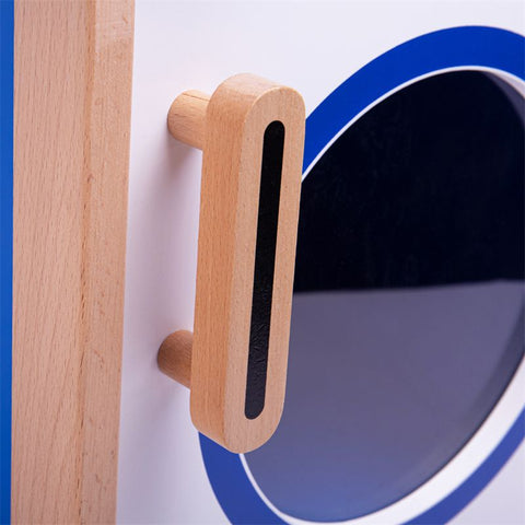 Play Kitchen Colourful Wooden Washing Machine-Calmer Classrooms,Dropship,Helps With,Imaginative Play,Kitchens & Shops & School,Life Skills,Play Kitchen,Role Play,Tidlo Toys,Wooden Toys-Learning SPACE